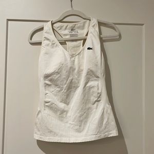 white lacoste tennis tank top